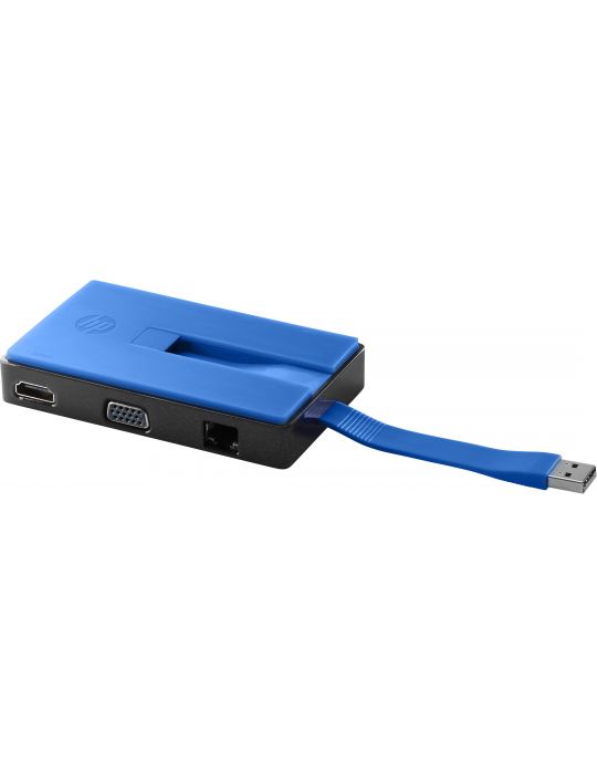 HP USB Travel Dock Prin cablu USB 3.2 Gen 1 (3.1 Gen 1) Type-A Negru Hp - 3