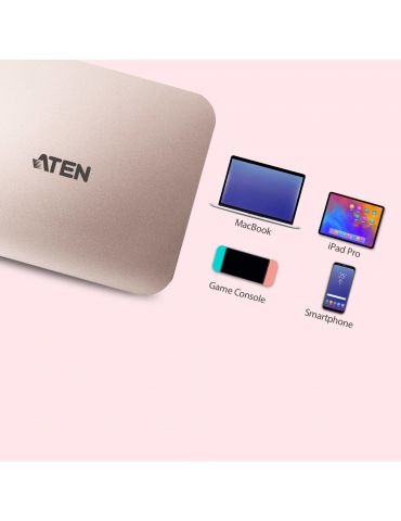 ATEN UH3235 USB 2.0 Type-C Roz Auriu Aten - 4