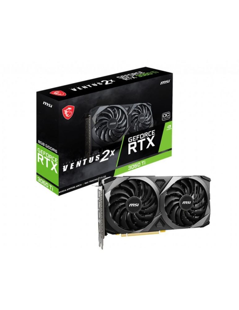 Placa video MSI nVidia GeForce RTX 3060 TI Ventus 2X OCV1 LHR 8GB GDDR6 256bit