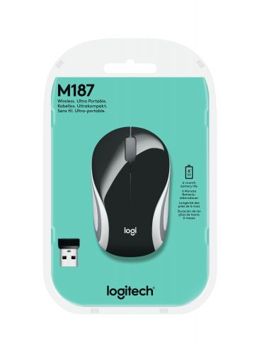 Logitech Wireless Mini Mouse M187 mouse-uri Ambidextru RF fără fir Optice 1000 DPI Logitech - 7
