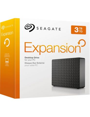 Seagate Expansion Desktop 3TB hard-disk-uri externe 3000 Giga Bites Negru Seagate - 2