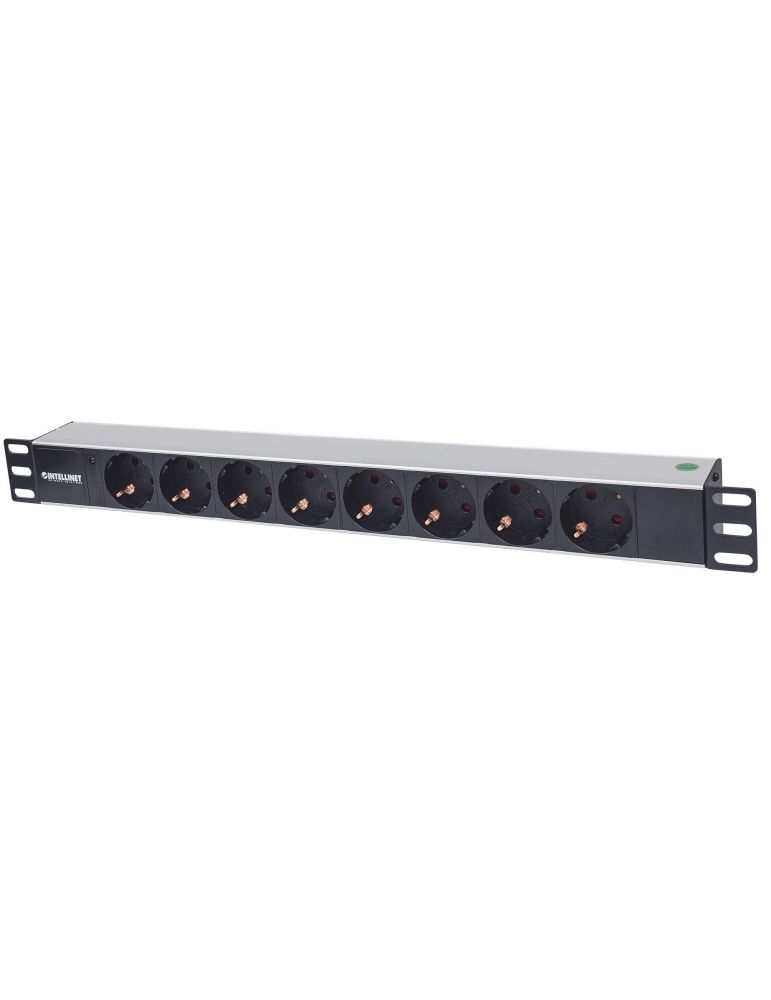 Intellinet 714037 unități de distribuție a energiei electrice (PDU) 8 ieșire(i) AC 1U Aluminiu, Negru