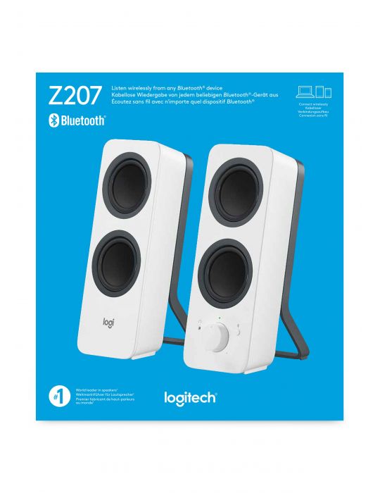 Logitech Z207 Bluetooth® Computer Speakers Alb Prin cablu & Wireless 10 W Logitech - 5