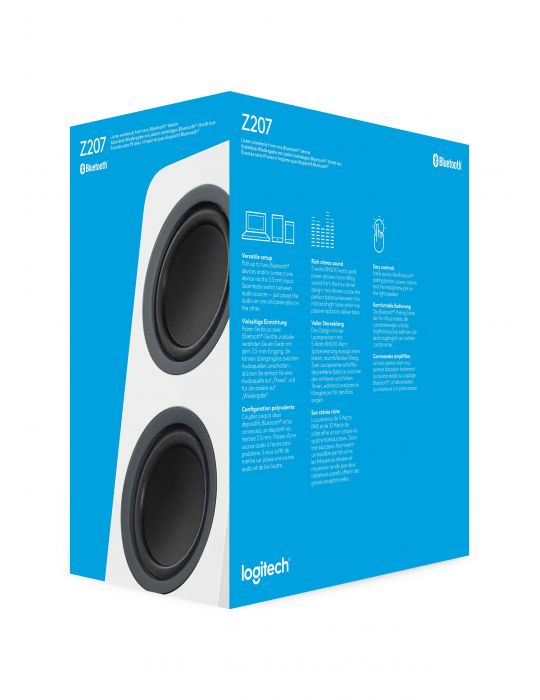 Logitech Z207 Bluetooth® Computer Speakers Alb Prin cablu & Wireless 10 W Logitech - 8