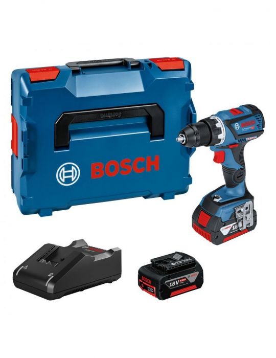 Bosch GSR 18V-60 C Masina de gaurit si insurubat brushless cu 2 acumulatori Li-Ion 5Ah 60Nm + L-Boxx Bosch - 1