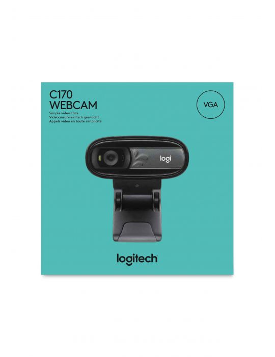 Logitech Webcam C170 camere web 5 MP 640 x 480 Pixel USB 2.0 Negru Logitech - 9
