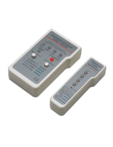 Intellinet 351898 dispozitiv de testare cabluri de rețea Tester cablu UTP/STP Gri Intellinet - 1