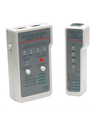 Intellinet 351898 dispozitiv de testare cabluri de rețea Tester cablu UTP/STP Gri Intellinet - 4