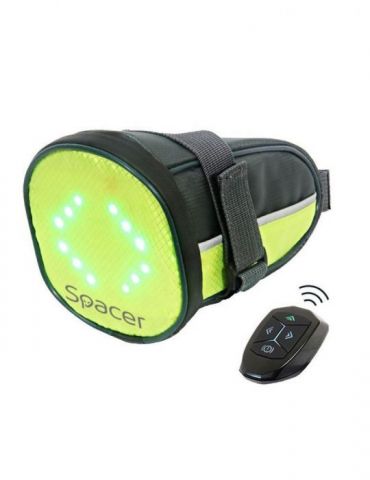 Geanta reflectorizanta spacer pentru bicicleta cu semnalizare led prin telecomanda si de montat la sa spbb-ledsign Spacer - 1
