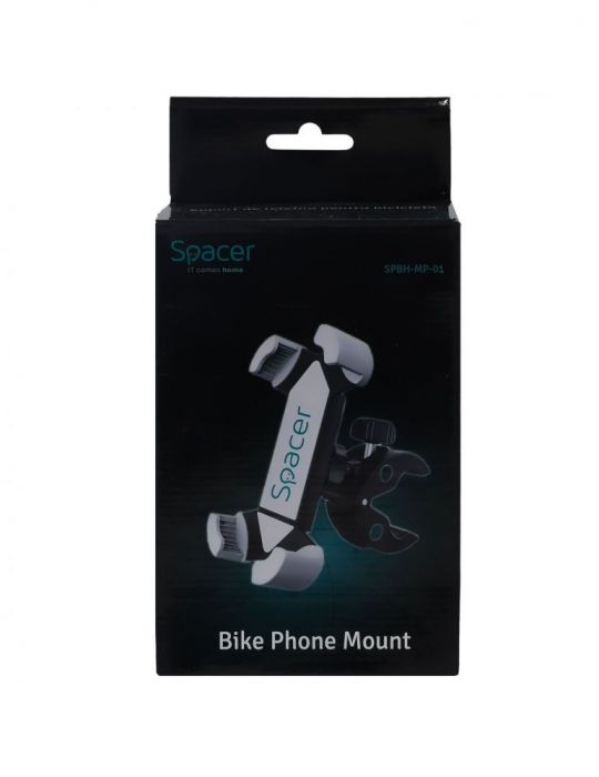 Suport bicicleta spacer pt smartphone multi-purpose fixare de bare de diferite dimensiuni negru spbh-mp-01 Spacer - 1