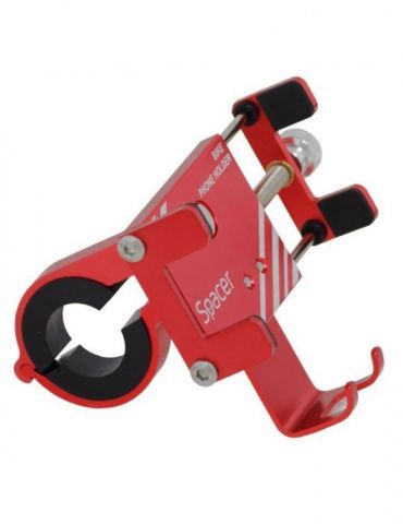 Suport bicicleta spacer pt. smartphone fixare de ghidon metalic rosu cheie de montare  spbh-metal-red Spacer - 1 - Tik.ro