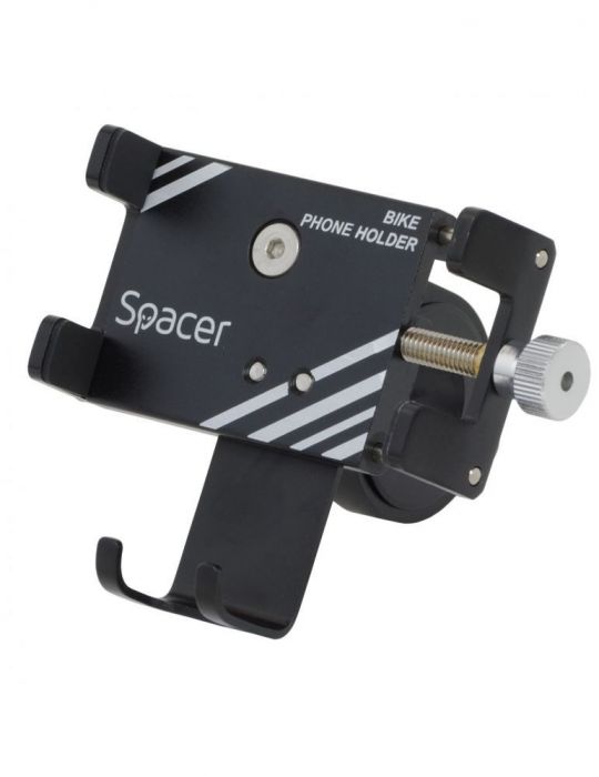 Suport bicicleta spacer pt. smartphone fixare de ghidon metalic black cheie de montare  spbh-metal-bk Spacer - 1