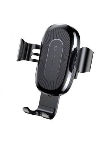 Suport auto si incarcator wireless baseus gravity pt. smartphone fixare grilaj ventilatie incarcare wireless qi 10w cablu mic Ba - Tik.ro