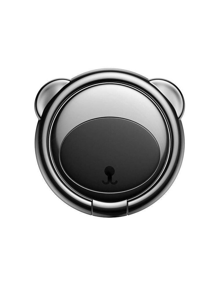 Suport telefon baseus bear finger inel metalic pentru o prindere sigura si suport orizontal telefon forma cap urs negru subr-