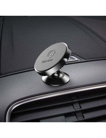Suport auto baseus small ears pt. smartphone fixare bord prin lipire unghi reglabil negru suer-b01 - 6953156253063 Baseus - 1
