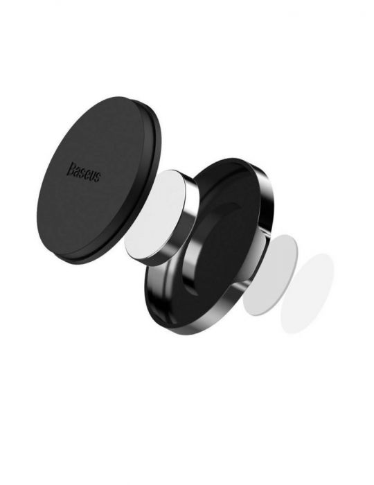 Suport auto baseus small ears pt. smartphone fixare bord prin lipire negru suer-c01 - 6953156253100 Baseus - 1