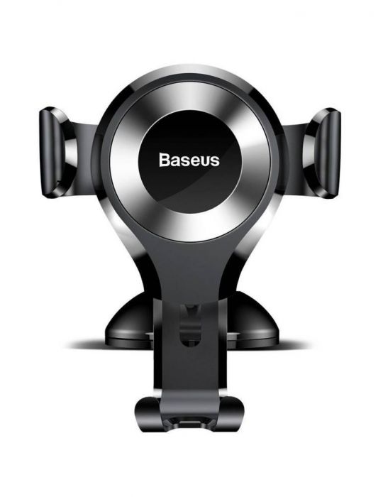 Suport auto baseus osculum pt. smartphone fixare parbriz sau bord prin ventuza negru + argintiu suyl-xp0s - 6953156268777 Baseus