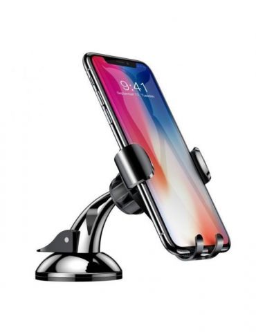 Suport auto baseus osculum pt. smartphone fixare parbriz sau bord prin ventuza negru suyl-xp01 - 6953156268760 Baseus - 1