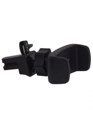 Suport auto spacer pt. smartphone fixare in ventilatie prin clips prindere prin arc rotire 360 grade car holder negru spch-ar Sp