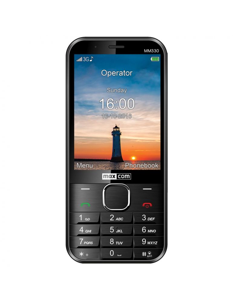 Telefon mm330 single sim 3.2 3g black mm330 black (include tv 0.5lei)
