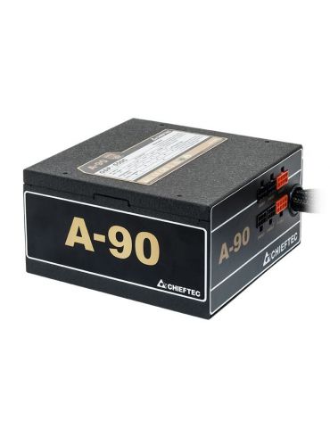 Sursa chieftec 550w (real) a-90 series semi-modulara fan 14cm compatibila 80plus gold 90% eficienta 1x cpu 4+4 2x pci-e (6+2) Ch