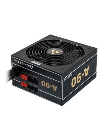 Sursa chieftec 650w (real) a-90 series semi-modulara fan 14cm compatibila 80plus gold 90% eficienta 1x cpu 4+4 2x pci-e (6+2) Ch - Tik.ro