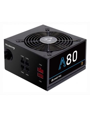 Sursa chieftec 550w (real) a-80 series semi-modulara fan 12cm compatibila 80plus bronze 85% eficienta 1x cpu 4+4 2x pci-e (6+ Ch - Tik.ro