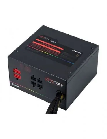 Sursa chieftec 750w (real) photon series modulara fan 12cm rgb compatibila 80plus bronze 85% eficienta 1x cpu 4+4 4x pci-e (6 Ch