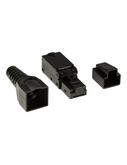Mufa rj-45 logilink pt. cablu utp cat6a rj-45 (t) neecranat plastic manson pentru cablu solid/litat awg22-26 1 buc mp0045 Logili