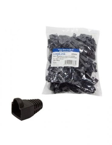 Manson mufe rj-45 logilink pt. cablu utp ftp sftp rj-45 (t) plastic 100 buc negru mp0006 Logilink - 1