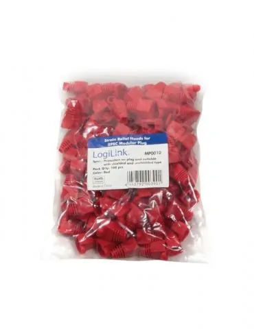 Manson mufe rj-45 logilink pt. cablu utp ftp sftp rj-45 (t) plastic 100 buc rosu mp0010 Logilink - 1 - Tik.ro