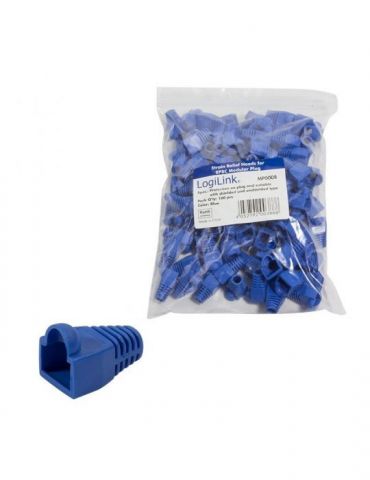 Manson mufe rj-45 logilink pt. cablu utp ftp sftp rj-45 (t) plastic 100 buc albastru mp0008 Logilink - 1