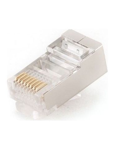 Mufa rj-45  pt. cablu ftp sftp cat5e rj-45 (t) ecranat plastic cu metal 10 buc plug5sp/10 Gembird - 1 Mufa rj-45  pt. cablu ftp sftp cat5e rj-45 (t) ecranat plastic cu metal 10 buc plug5sp/10 Gembird - 1