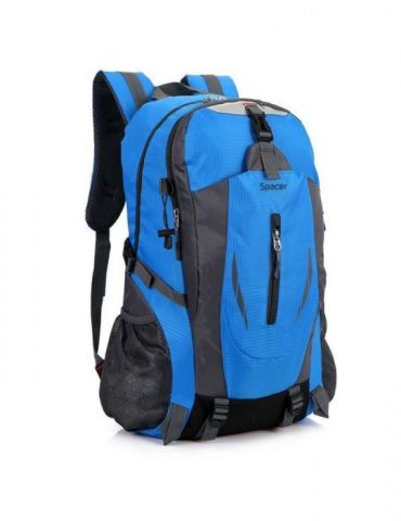 Rucsac spacer pt. notebook de max. 15.6 2 compartimente buzunar frontal x 2 buzunar lateral x 2  nylon albastru/gri rio  spb- Sp - Tik.ro