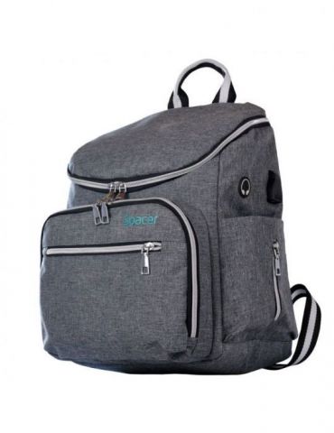 Rucsac spacer 1 compartiment buzunar frontal x 2 buzunar lateral x 2 buzunar dorsal cu fermoar buzunar termoizolant detasabil Sp