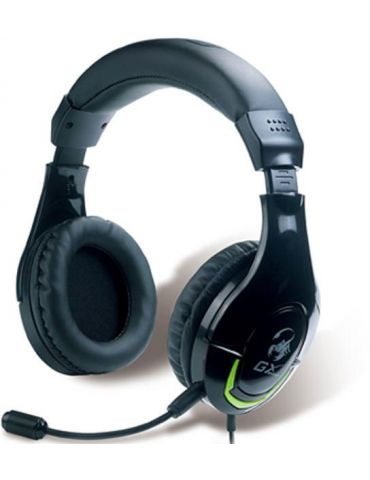 Casti genius hs-g600v cu fir gaming utilizare multimedia microfon pe brat conectare prin jack 3.5 mm x 2 negru 31710015400 (i Ge