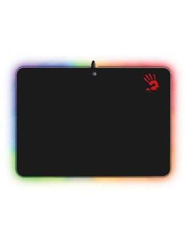 Mouse pad a4tech rgb gaming gaming cu led cauciuc si material textil 358 x 256 x 2.6 mm negru mp-50rs A4tech - 1