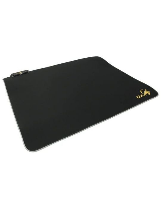 Mouse pad genius gx-pad 500s rgb gaming  cu led cauciuc si material textil 450 x 400 x 3 mm negru  iluminat rgb 31250004400 Geni