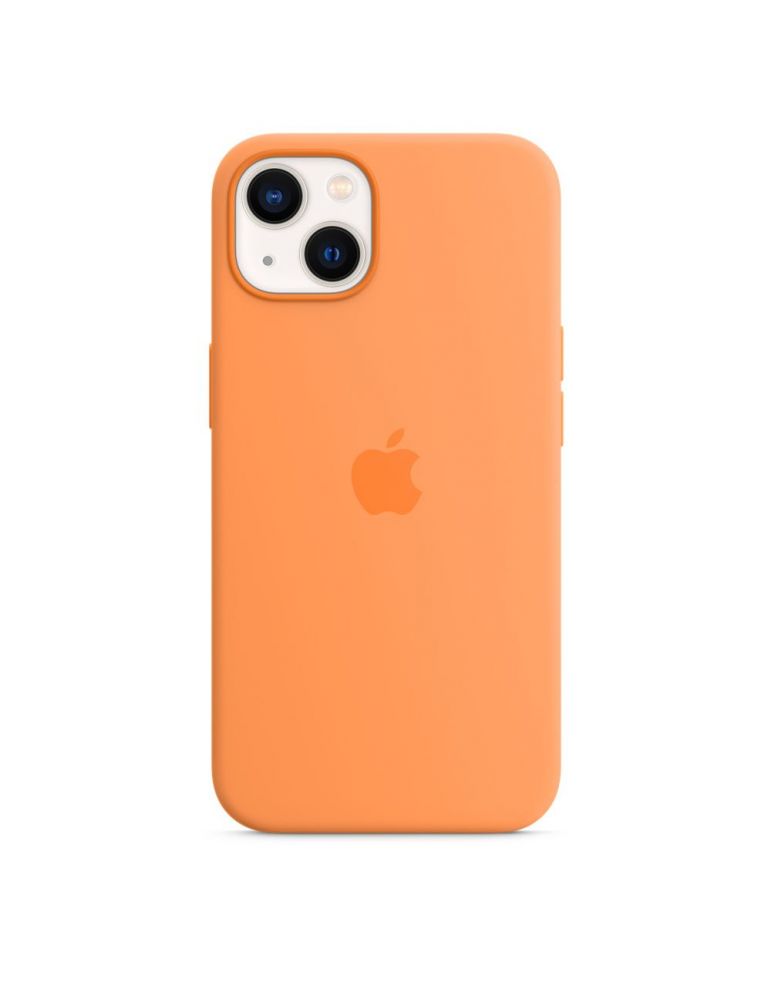 Apple iphone 13 silicone case with magsafe - marigold (seasonal fall 2021) mm243zm/a
