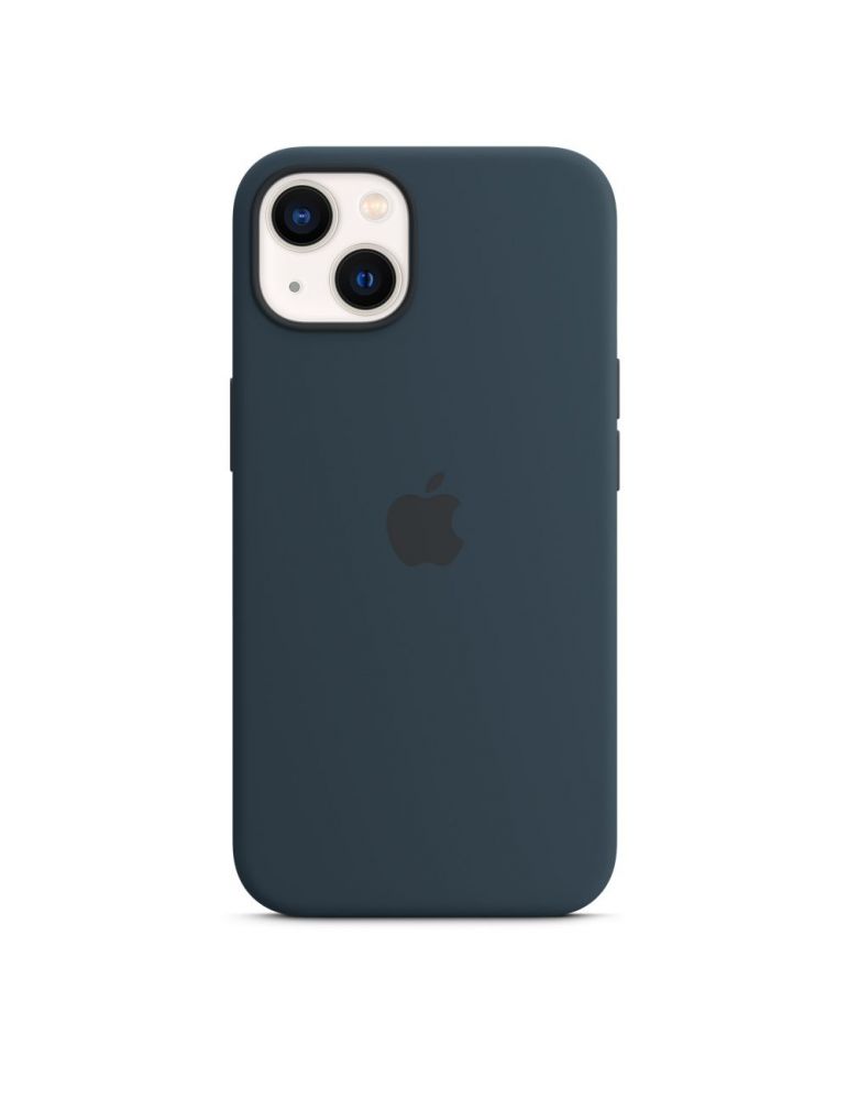 Apple iphone 13 silicone case with magsafe - abyss blue mm293zm/a