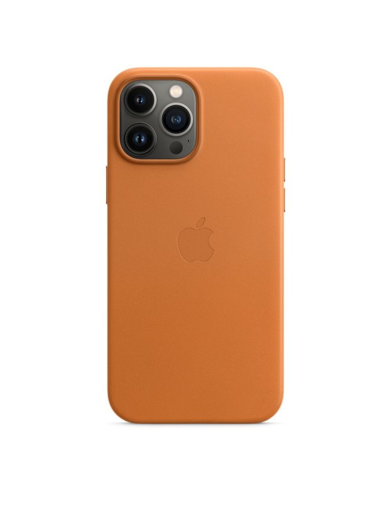 Apple iphone 13 pro max leather case with magsafe - golden brown mm1l3zm/a