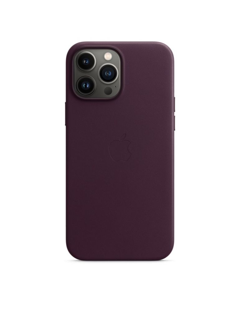 Apple iphone 13 pro max leather case with magsafe - dark cherry (seasonal fall 2021) mm1m3zm/a
