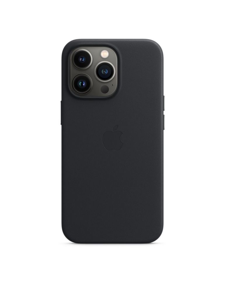 Apple iphone 13 pro leather case with magsafe - midnight mm1h3zm/a