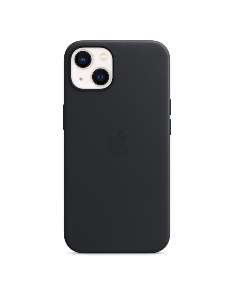 Apple iphone 13 leather case with magsafe - midnight mm183zm/a