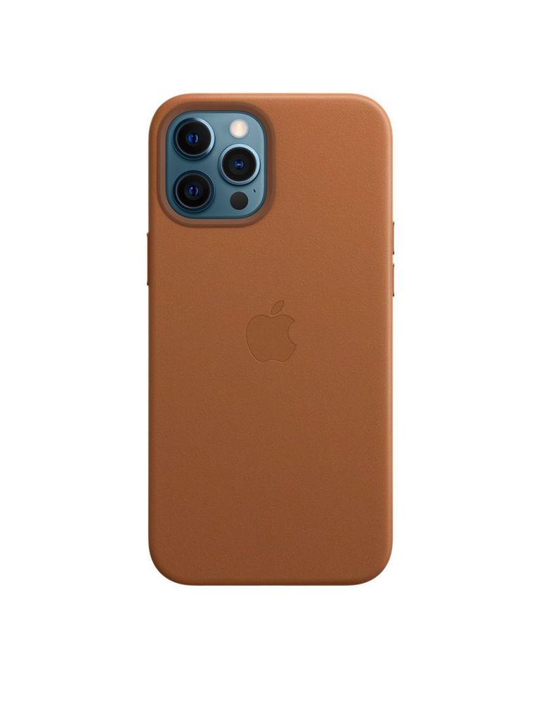 Apple iphone 12 pro max leather case with magsafe - saddle brown mhkl3zm/a