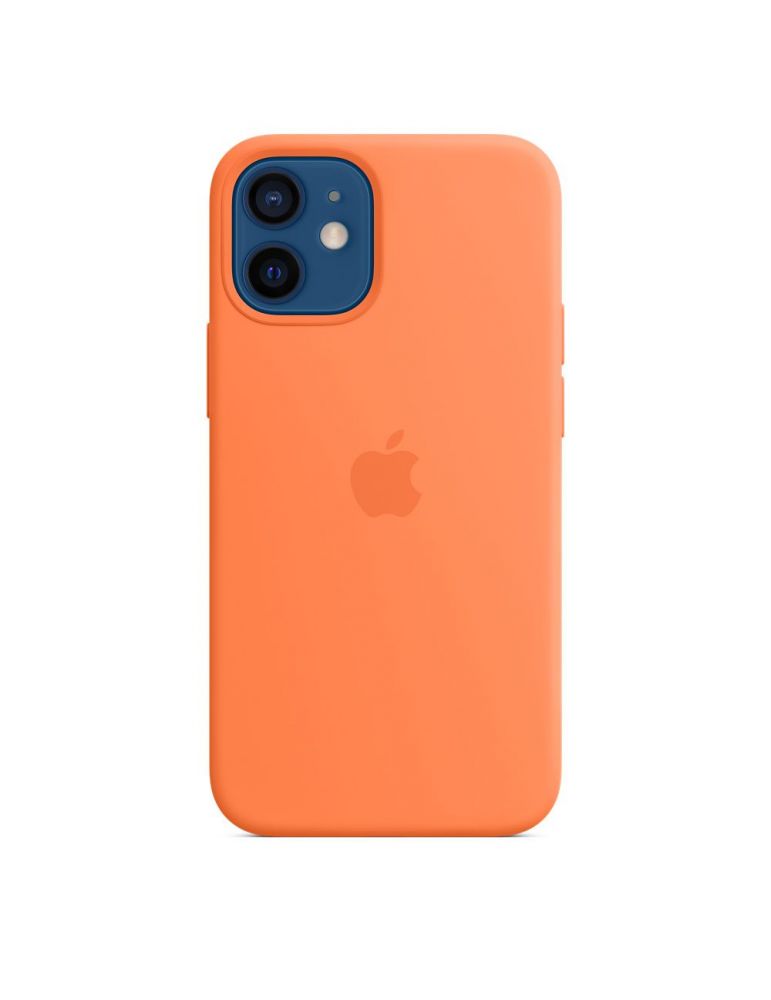 Apple iphone 12 mini silicone case with magsafe - kumquat (seasonal fall 2020) mhkn3zm/a