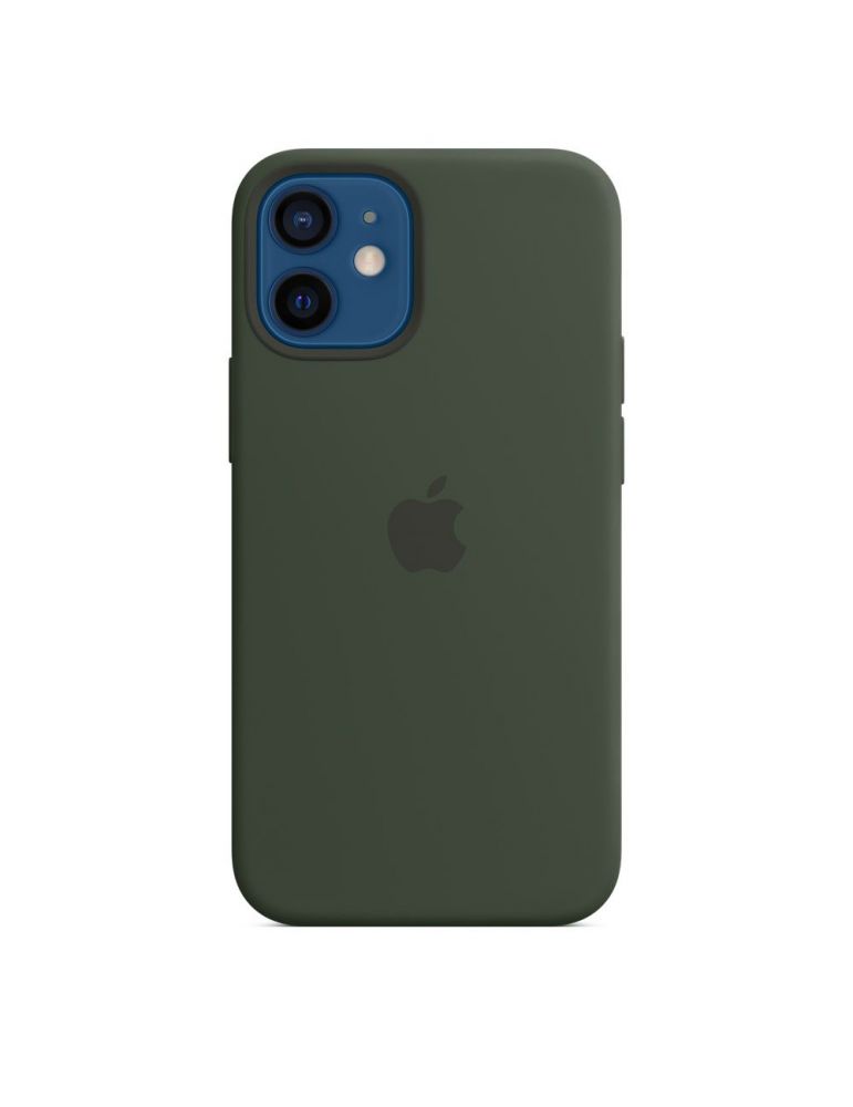 Apple iphone 12 mini silicone case with magsafe - cypress green (seasonal fall 2020) mhkr3zm/a