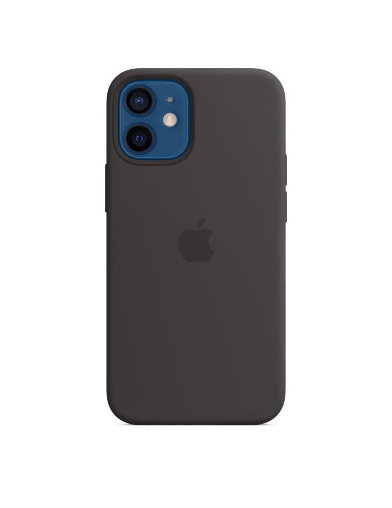 Apple iphone 12 mini silicone case with magsafe - black mhkx3zm/a