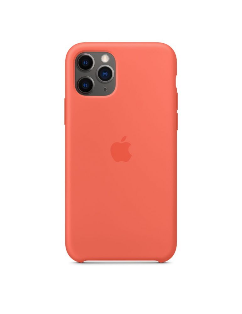 Apple iphone 11 pro silicone case - clementine (orange) (seasonal autumn 2019) mwyq2zm/a