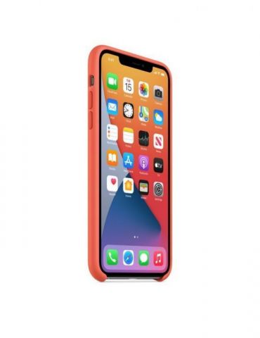 Apple iphone 11 pro max silicone case - clementine (orange) (seasonal autumn 2019) mx022zm/a Apple - 1